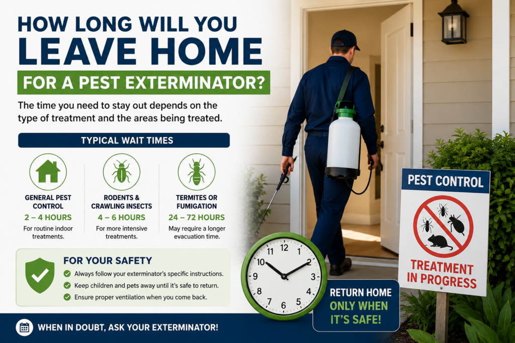  How Long Will You Leave Home for a Pest Exterminator​